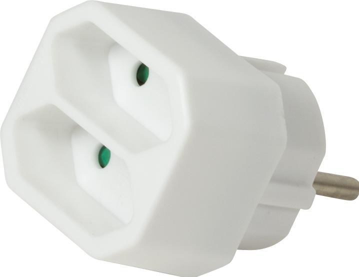 Image du produit LogiLink Adaptateur de prise (CEE 7/16, 2 x)