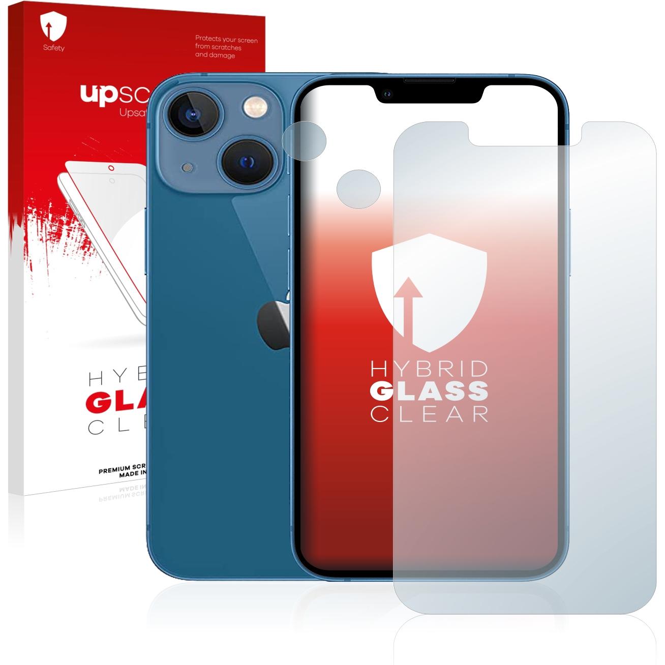 upscreen Scratch Shield Panzerglasfolie (1 Stück, Apple iPhone 13 mini), Smartphone Schutzfolie, Transparent