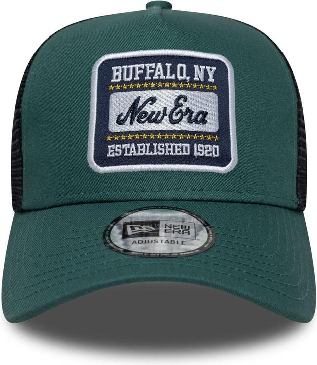 Produktbild New Era A-Frame Mesh Trucker Cap - Brand Patch Forest Green (One Size)