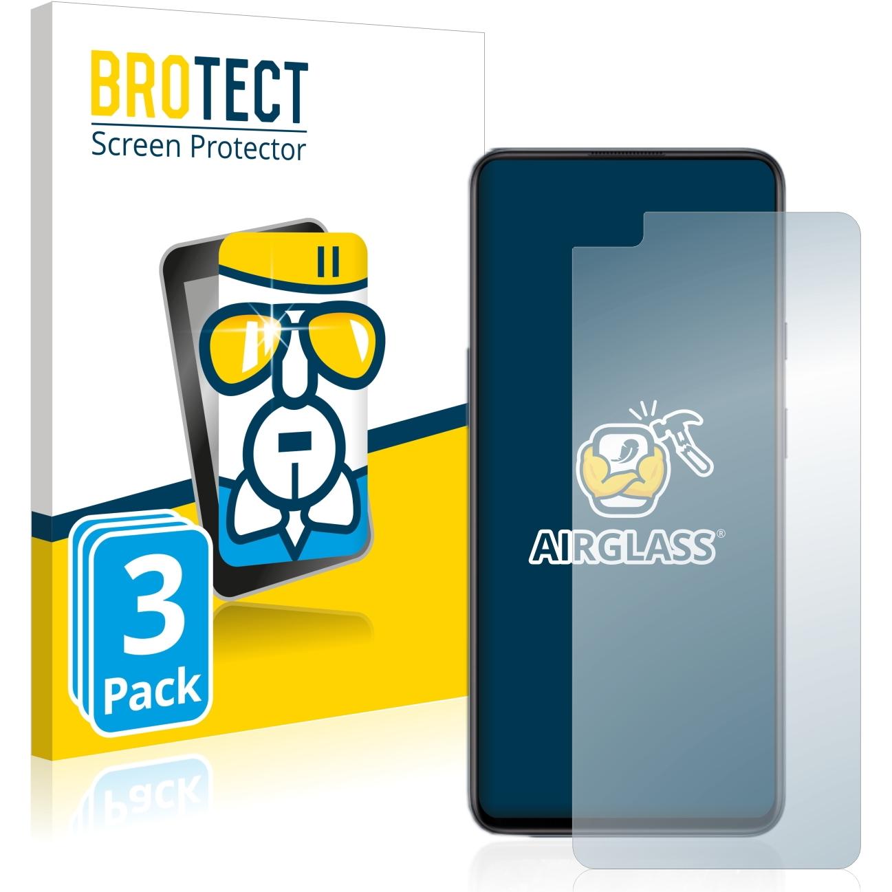 Thumbnail - BROTECT AirGlass Panzerglasfolie (3 Stück, OnePlus Nord), Smartphone Schutzfolie, Transparent