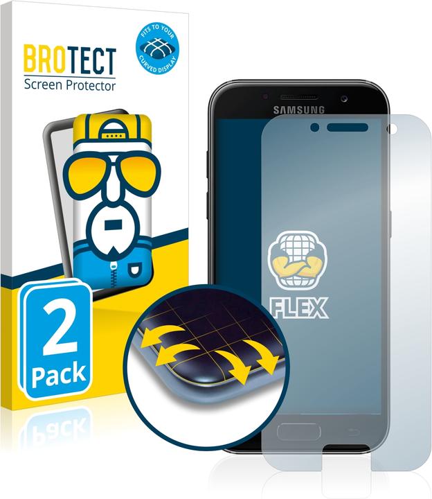 Actual product image BROTECT Full-Cover Protector (2 Piece, Samsung Galaxy A3 (2017))