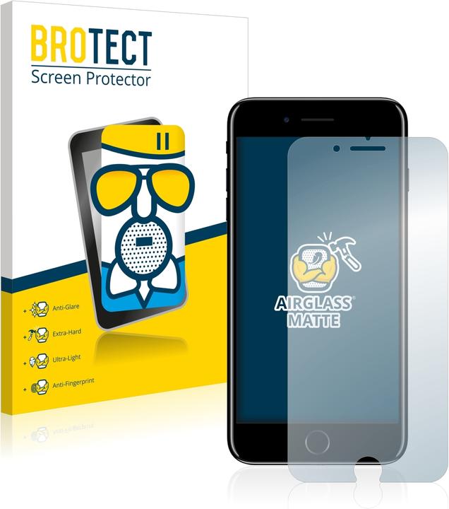 Productafbeelding BROTECT AirGlass Matte kogelwerende glasfolie (1 Stuk, Apple iPhone 7 Plus)