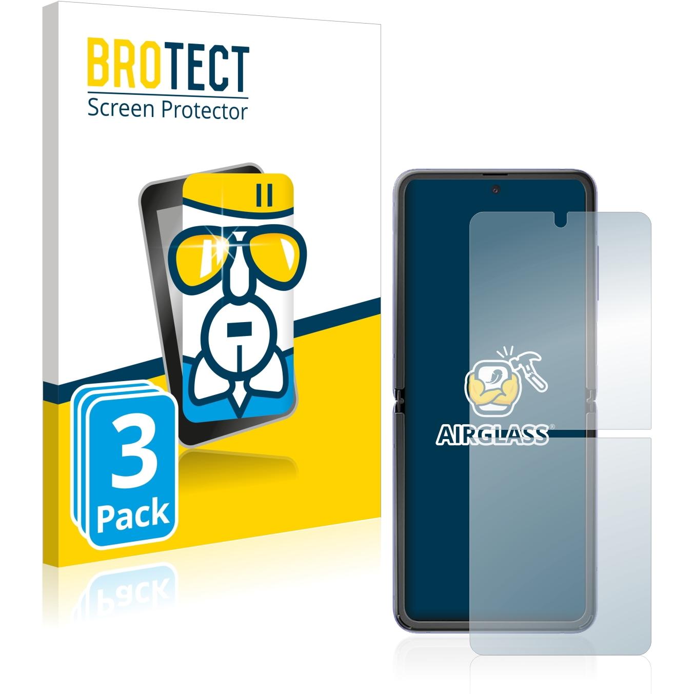 Thumbnail - BROTECT AirGlass Panzerglasfolie (3 Stück, Samsung Galaxy S21), Smartphone Schutzfolie, Transparent