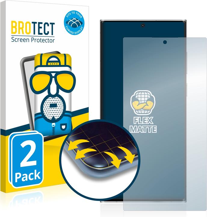 Produktbild BROTECT Full-Cover Displayschutz Matt (2 Stück, Samsung Galaxy S22 Ultra (5G))