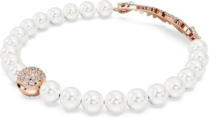 Produktbild Swarovski Nice Armband Feder Weiss Roségold (16.50 cm, Swarovski Metall)