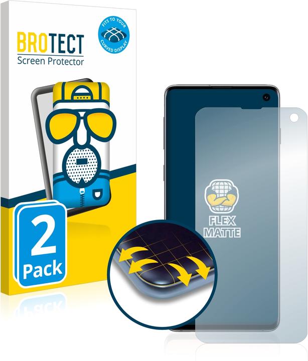 Immagine prodotto BROTECT Full-Cover Pellicola Opaca (2 Pezzo/i, Samsung Galaxy S10+)