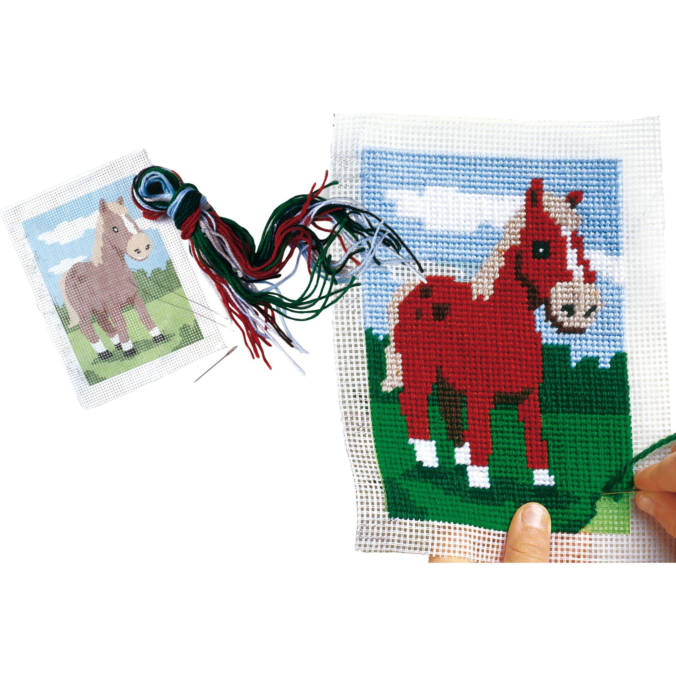 Thumbnail - Ses Sticken-Pferd, Handarbeitsset, Mehrfarbig