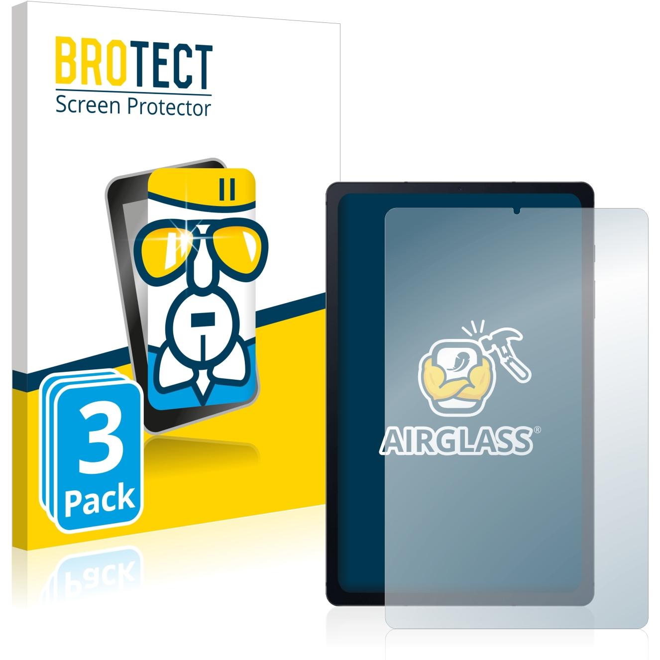 BROTECT AirGlass Panzerglasfolie (3 Stück, Galaxy Tab S6 Lite 10.4 (2020)), Tablet Schutzfolie