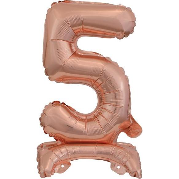 Amscan Folienballon Mini Zahl 5 rose