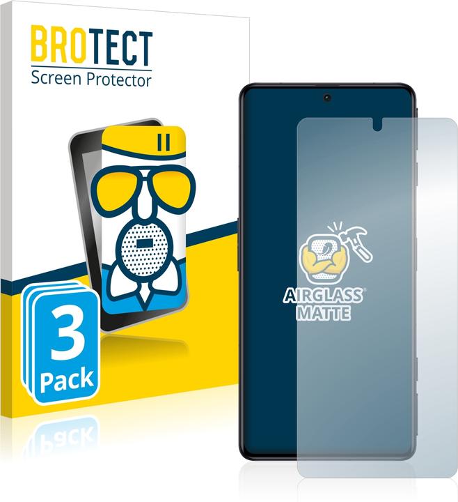 Actual product image BROTECT AirGlass Glass Matte (3 Piece, Xiaomi Poco F4 GT)