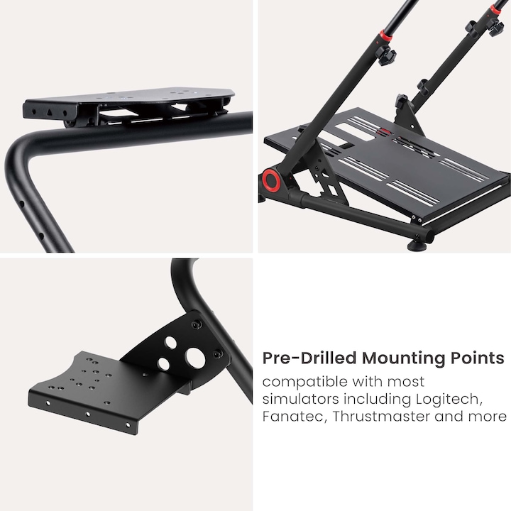 Immagine prodotto Wiltec Supporto per volante pieghevole Supporto per volante Stand Gaming Sim Racing Setup
