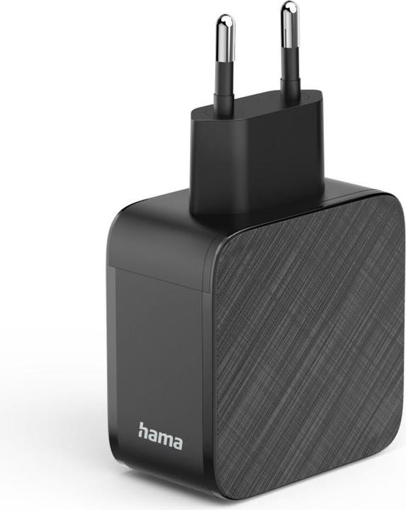 Actual product image Hama Schnellladegerät, 2x USB-C, 1x USB-A, PD, 65 W, Schwarz (65 W, 3 ports)