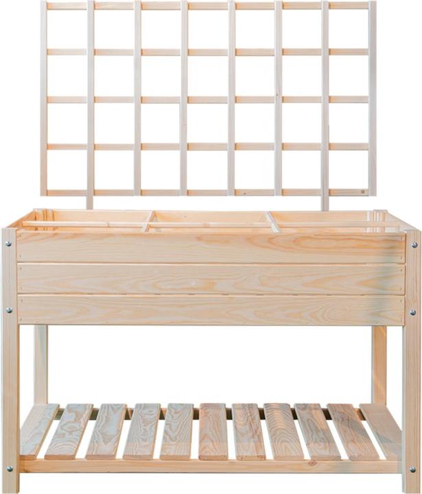 Actual product image Esschert Design Raised bed trellis light coloured
