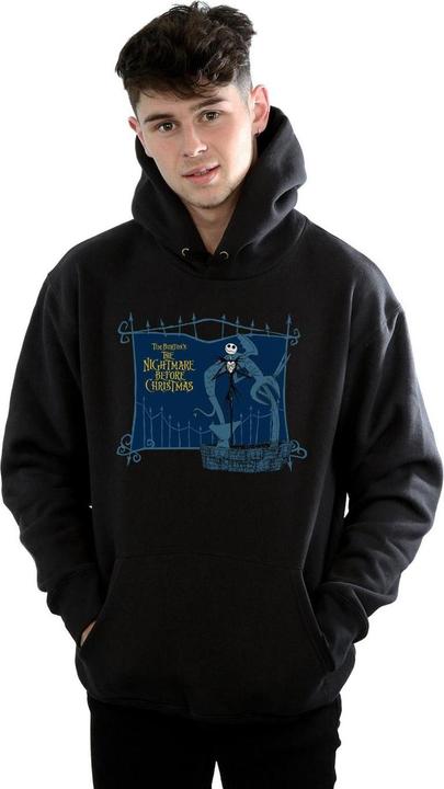 Actual product image Disney Mens Nightmare Before Christmas Jack And The Well Hoodie (XL)