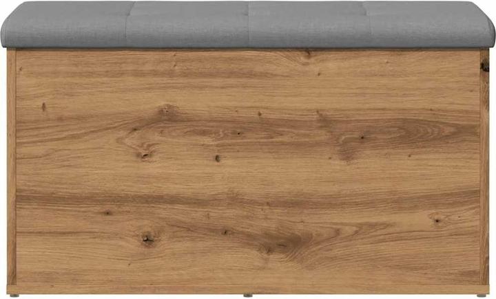 Immagine prodotto VidaXL Panca con portaoggetti Rovere Artigianale 82x42x45 cm Materiale in legno Panca per scarpe (42 cm)