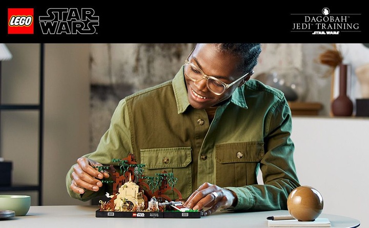 Immagine prodotto LEGO Star Wars 75330 Addestramento Jedi a Dagobah Diorama (75330, LEGO Star Wars)