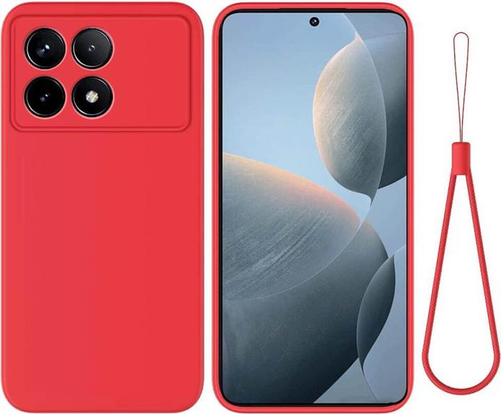 Image du produit Cover-Discount Xiaomi Poco X6 Pro - Housse en caoutchouc silicone rouge (Xiaomi Poco X6 Pro)