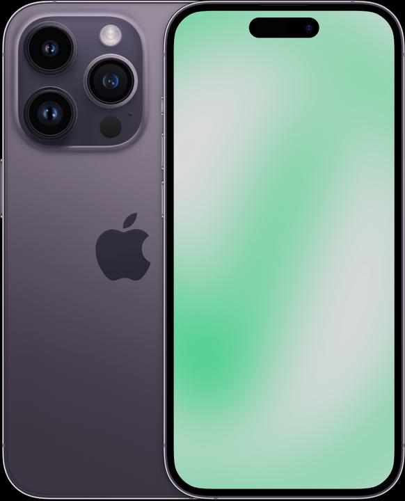 Produktbild Revendo iPhone 14 Pro (128 GB, Deep Purple, 6.10", 48 Mpx, SIM + eSIM, D / Akzeptabel)