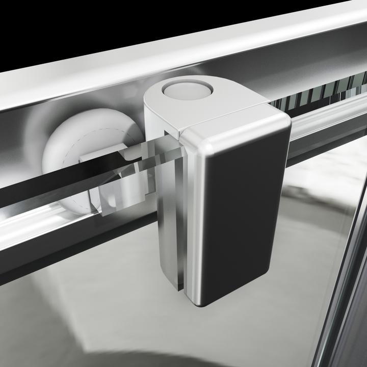 Actual product image SONNI Eck-Duschkabine 120*90*185 cm, ohne Duschwanne (120 cm, 90 cm, 185 cm)