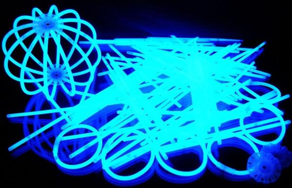 Produktbild Knicklichter 100 Arm in BLAU inkl. hochflexiblen TopFlex Verbindern