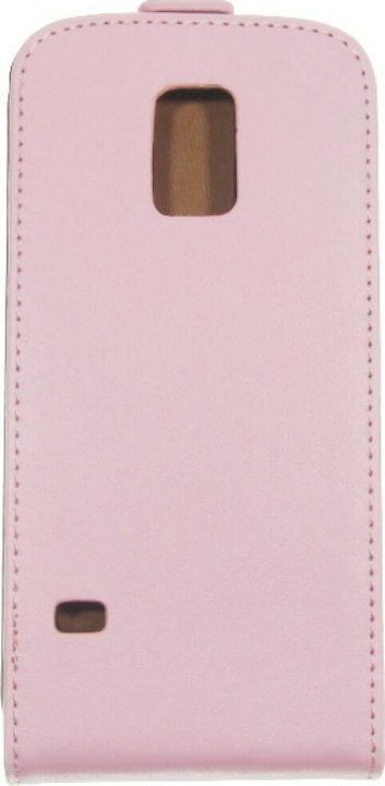 Actual product image OEM Slim Leather Flip Case Galaxy S5 mini - pink (Samsung Galaxy S5 Mini)