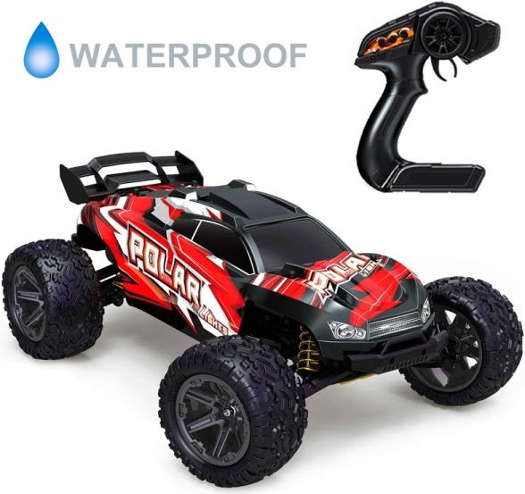 Produktbild S-idee RC Monstertruck 1:8 Auto mit 2 Akkus 2,4 GHz 45 km/h schnell proportional wassergeschützt S10423