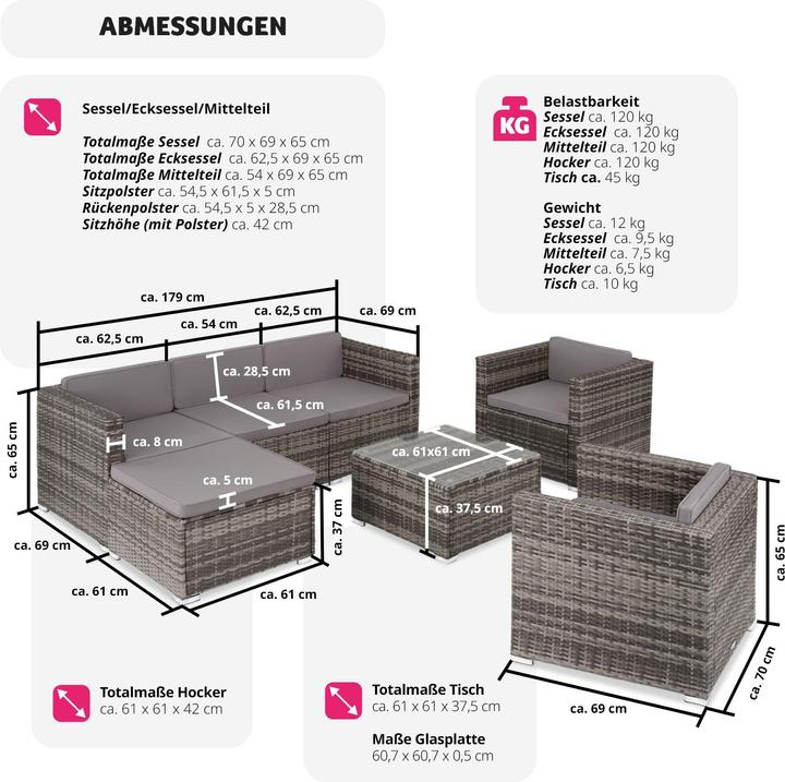 Actual product image tectake Lignano