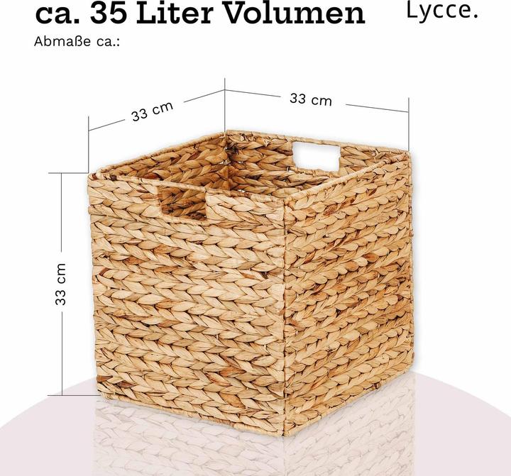 Actual product image Lycce Aufbewahrungskorb Casual Aufbewahrungskorb Wasserhyazinthe (33 cm)