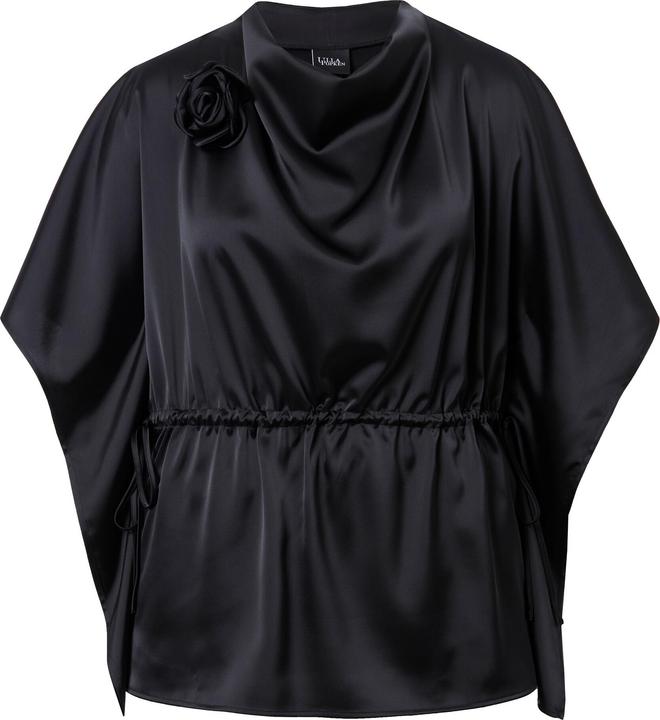Produktbild Ulla Popken Shirtbluse, oversized, Wasserfall-Ausschnitt, Halbarm (54)