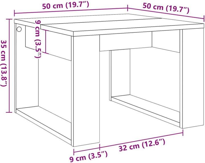 Produktbild vidaXL Beistelltisch