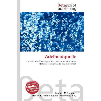 Adelheidquelle, Fachbücher
