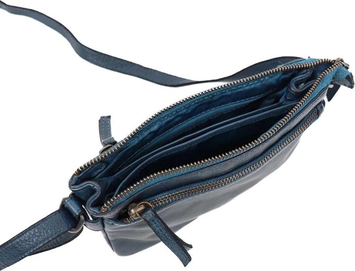 Produktbild Bear Rock Bärende Design Maithe Leder Umhängetasche - dunkelblau