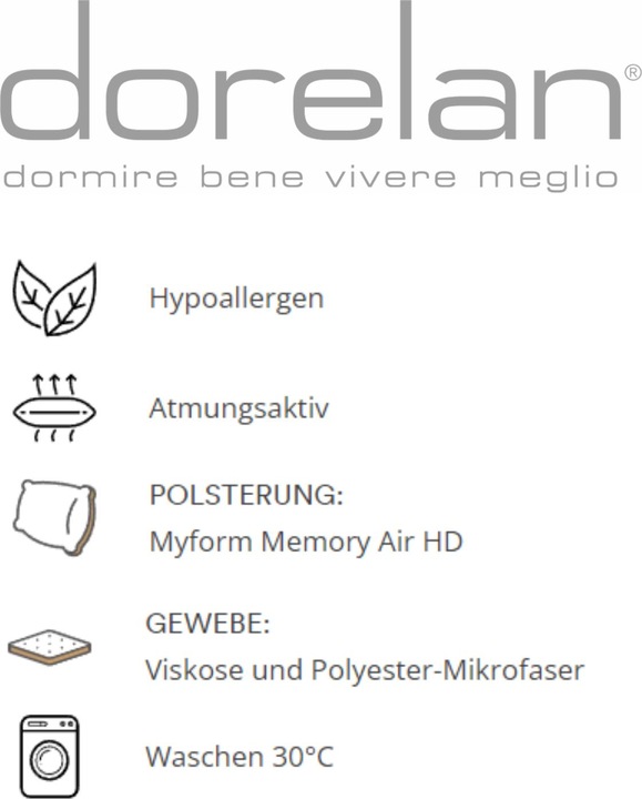 Actual product image Dorelan MyForm cushion (68 x 40 x 13 cm)