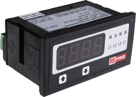 Produktbild RS PRO Dig Voltmeter, 48x96, 3Ph, 40-300V ac/dc