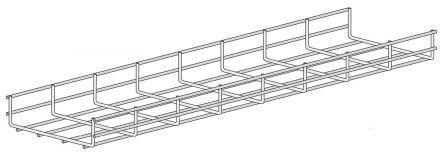 Produktbild RS PRO Wire basket tray 60X200mm (300 cm)