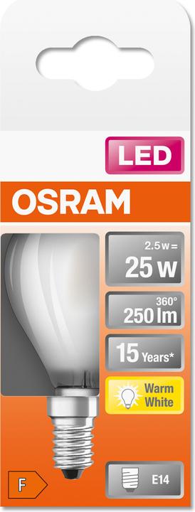 Actual product image Osram Star Classic P (E14, 2.50 W, 250 lm, 1 x, F)
