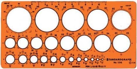 Produktbild Standardgraph Kreisschablone