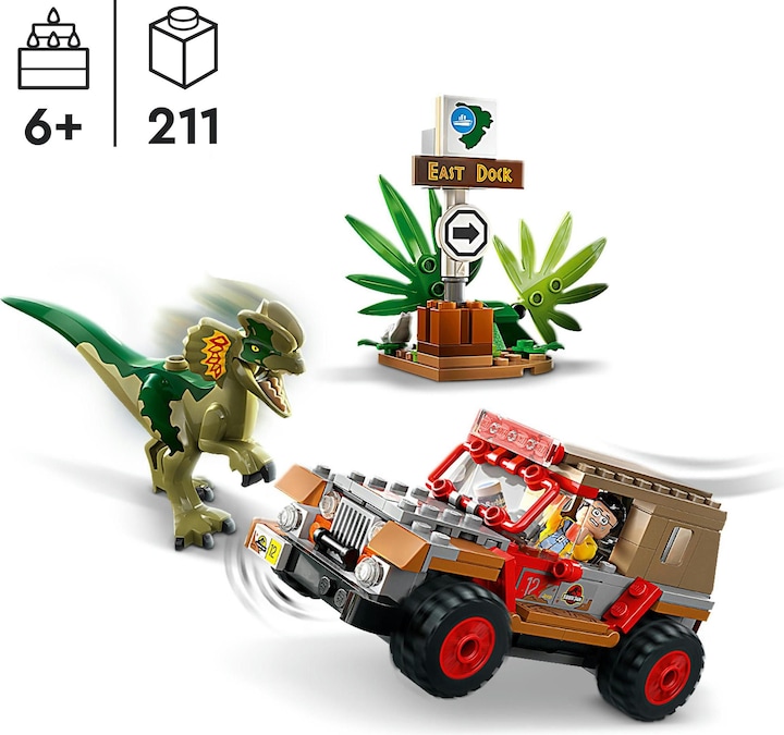 Productafbeelding LEGO 76958 Hinderlaag van de Dilophosaurus (76958, LEGO Jurassic World)