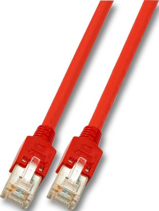 Produktbild EFB Elektronik Hersteller: RJ45 Crossover Patchkabel SF/UTP, Cat.5e, TM11, UC300, 0,5m, rot Das in E (S/FTP, CAT5e, 0.50 m)