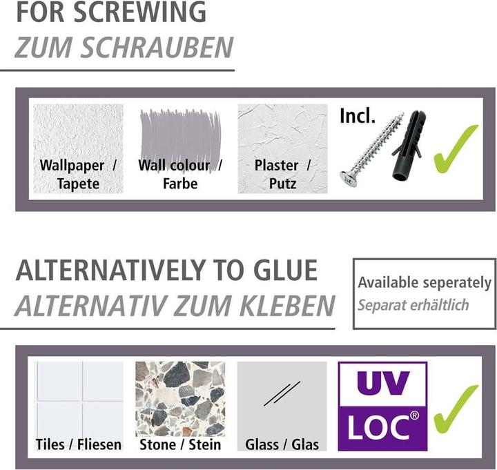 Produktbild Wenko Eckregal 2 Etagen Trestina (25 x 16.50 x 35 cm)