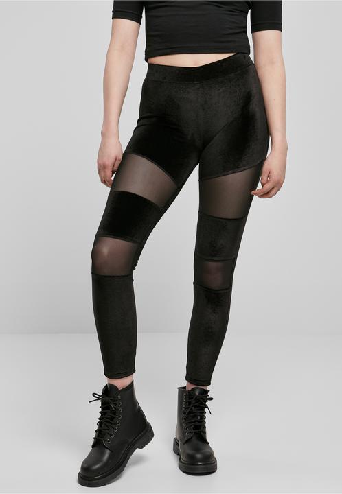 Immagine prodotto Urban Classics Leggings in velluto Tech Mesh da donna (S)