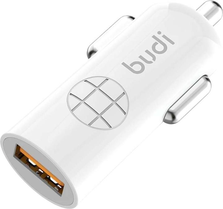 Produktbild Budi Ładowarka samochodowa USB, 18W, QC3.0 (Biały)