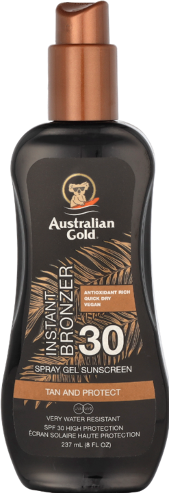 Actual product image Australian Gold Spray Gel with Bronzer (Sun spray, Sun gel, SPF 30, 237 ml)