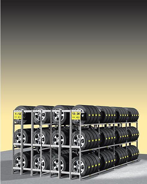 Actual product image kaiserkraft Tire rack, galvanized