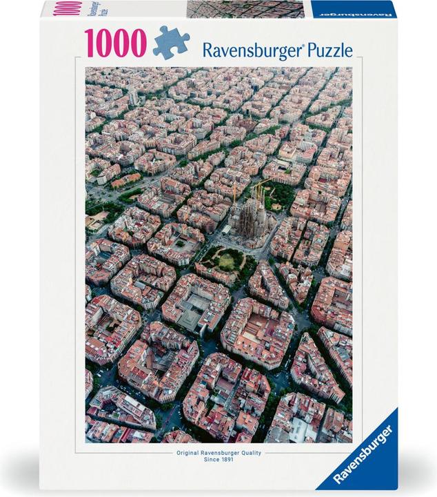 Produktbild Ravensburger Puzzle 12000466 - Barcelona von oben - 1000 Teile Puzzle für Erwachsene und Kinder ab (1000 Teile)