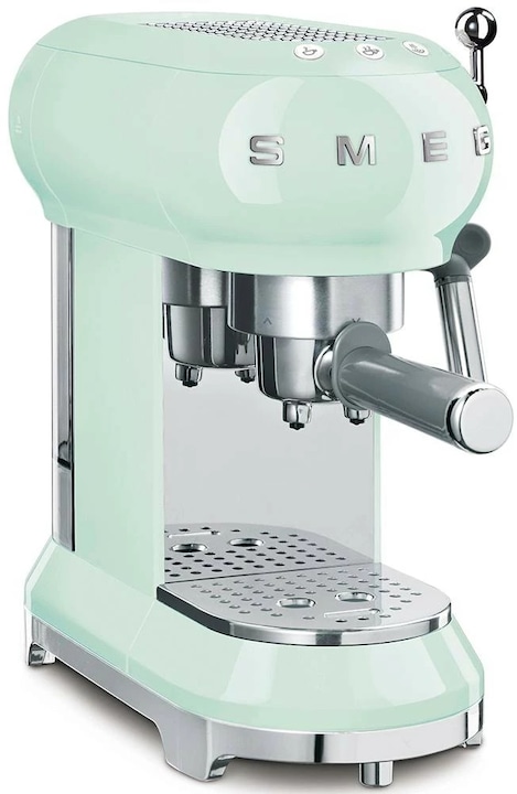 Actual product image Smeg ECF02PGEU Portafilter espresso/coffee machine Pastel green (EU plug)
