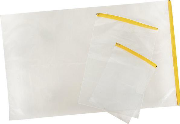 Actual product image Eichner 5 tarpaulin bags 100.0 x 150.0 cm transparent/yellow (5 pcs.)