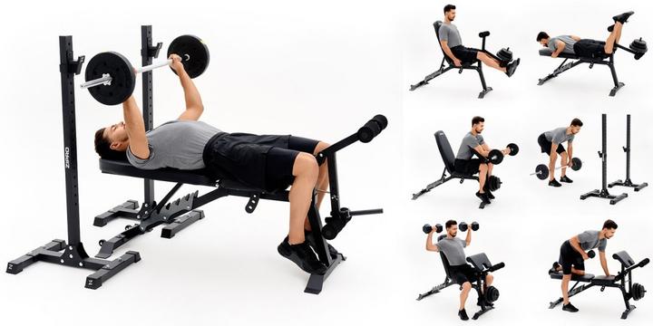 Actual product image Zipro Superset bench with shelf