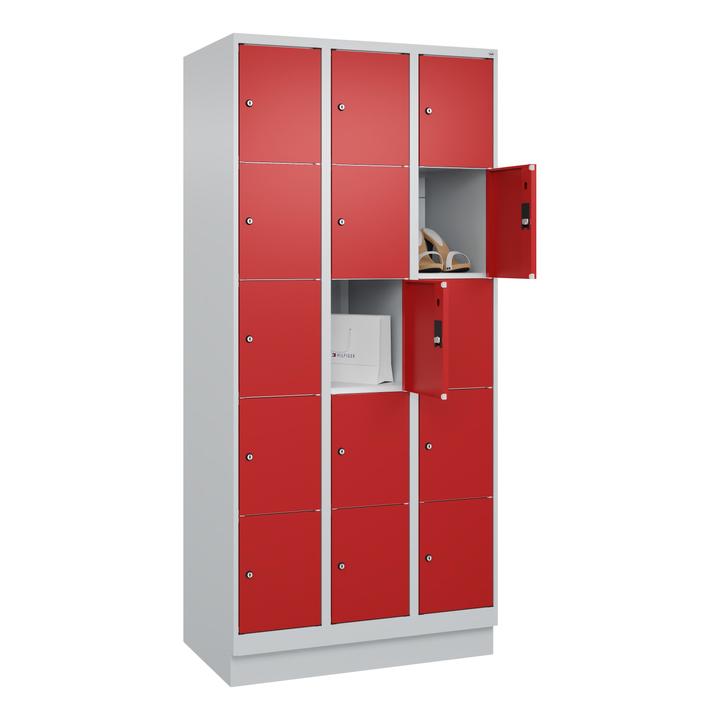 Produktbild C+P Fächerschrank Classic Plus, 5 Fächer übereinander, Abteilbreite 30 cm, mit Sockel (90 cm, 195 cm)