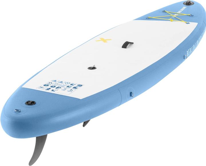 Actual product image Gymrex Inflatable paddle board - inflatable - 105 kg - light blue- double chamber - 302 x 81 x 38 cm (10'10")